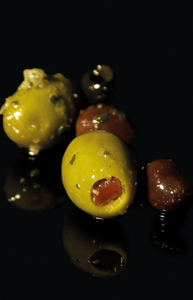 Chili peper olijven